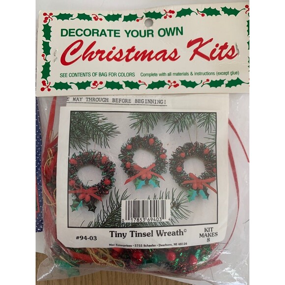 Lot of 8 assorted Craft kits Needle Point with frames, Stitchery Kits, Christmas - Picture 7 of 12